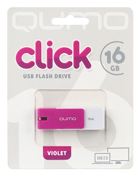 QUMO 16Gb Click QM16GUD-CLK-Violet front