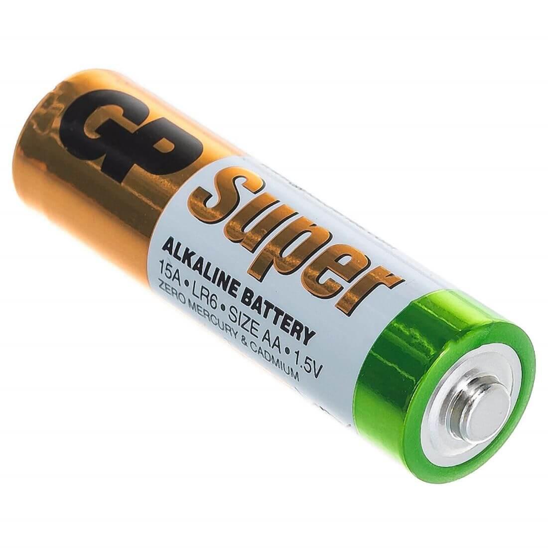 Батарейка LR06 AA GP Super Alkaline 15A front