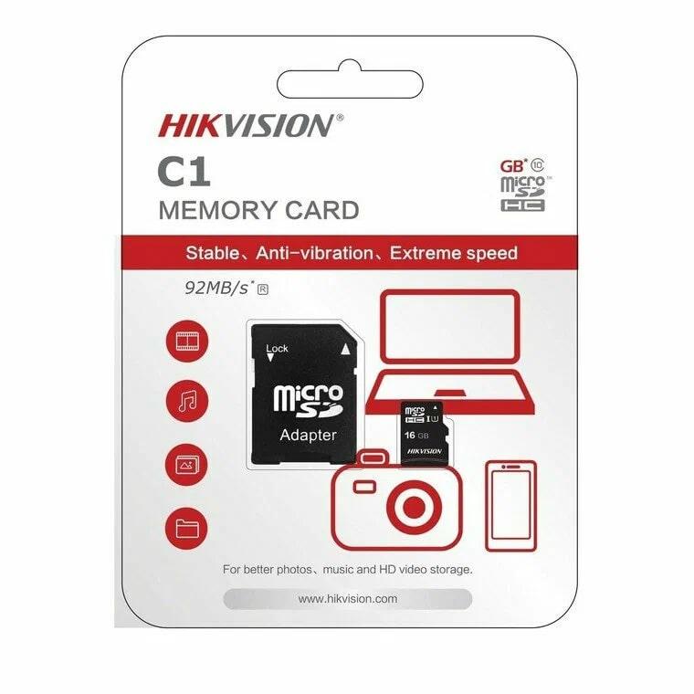 Hikvision 64GB HS-TF-C1 STD 64G Adapter front