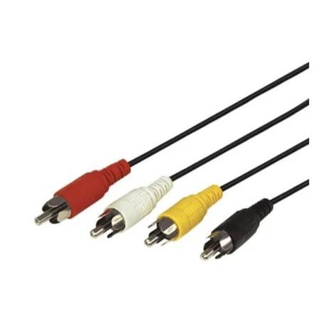 Шнур 4RCA-4RCA 1м front